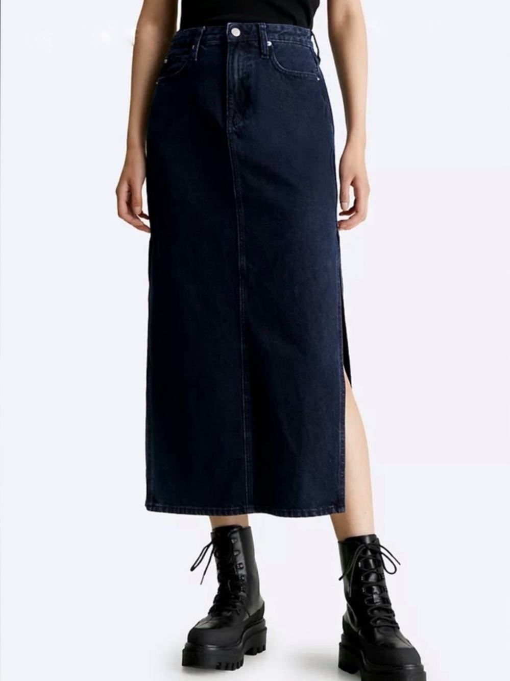 Calvin Klein denim maxi skirt